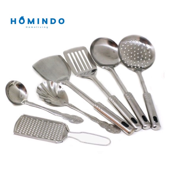 Jual Spatula Stainless set Sepatula Setenlis Alat masak set isi 7 Anti