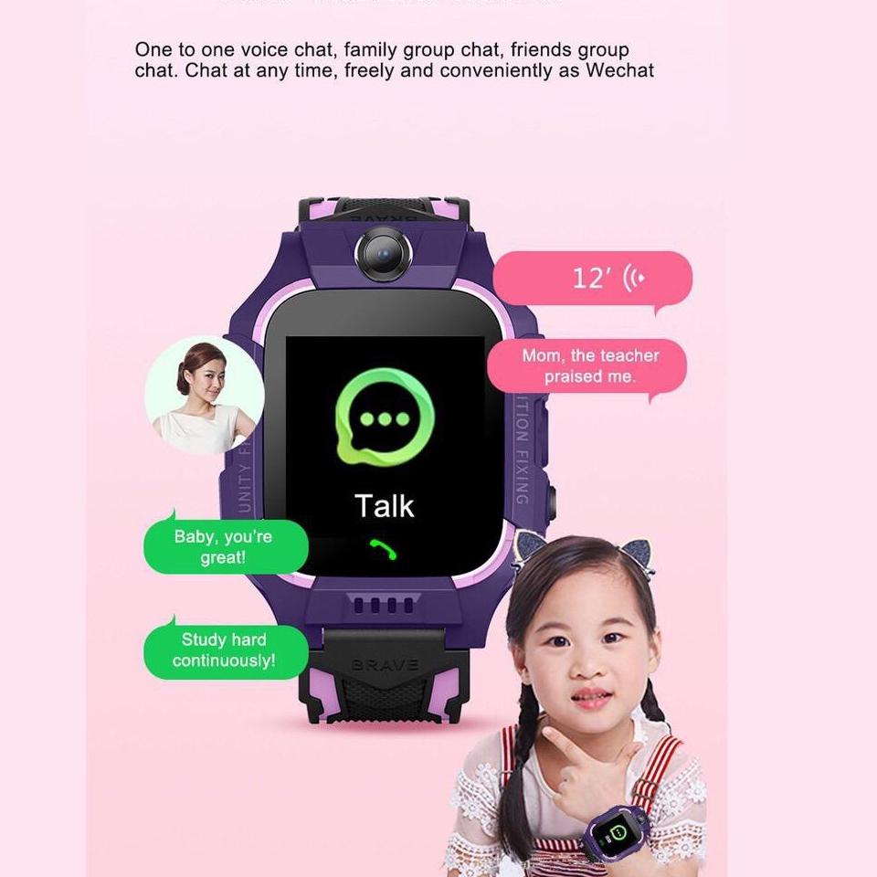 Langsung dibeli--Jam Tangan Imo Anak Anti Air Z5 / Z6 Gps Tracker Sos Termurah Memantau Lokasi Anak 