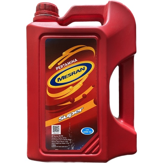 Oli Mesran Super 4 Liter SAE 20W-50