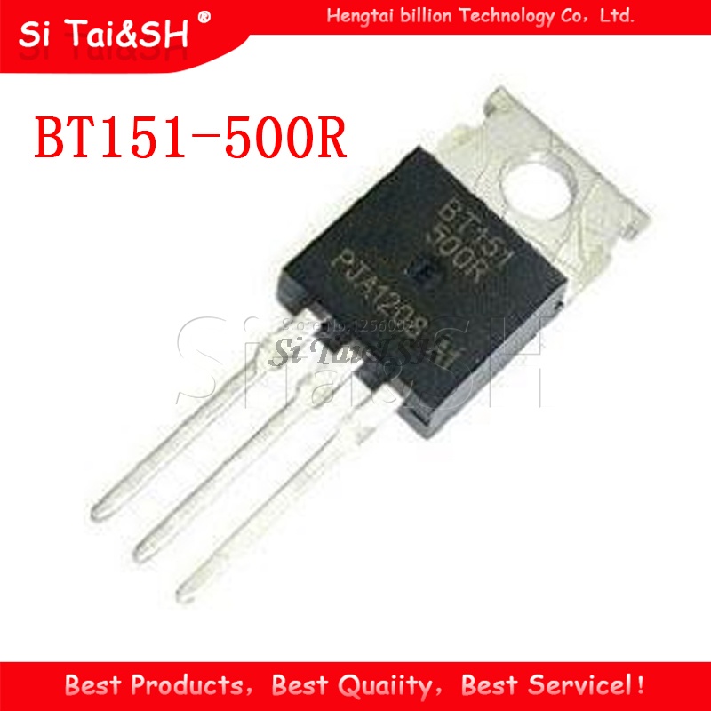 10pcs BT151-500R TO-220 BT151-500 TO220 BT151 IC Baru Dan original 新边进口