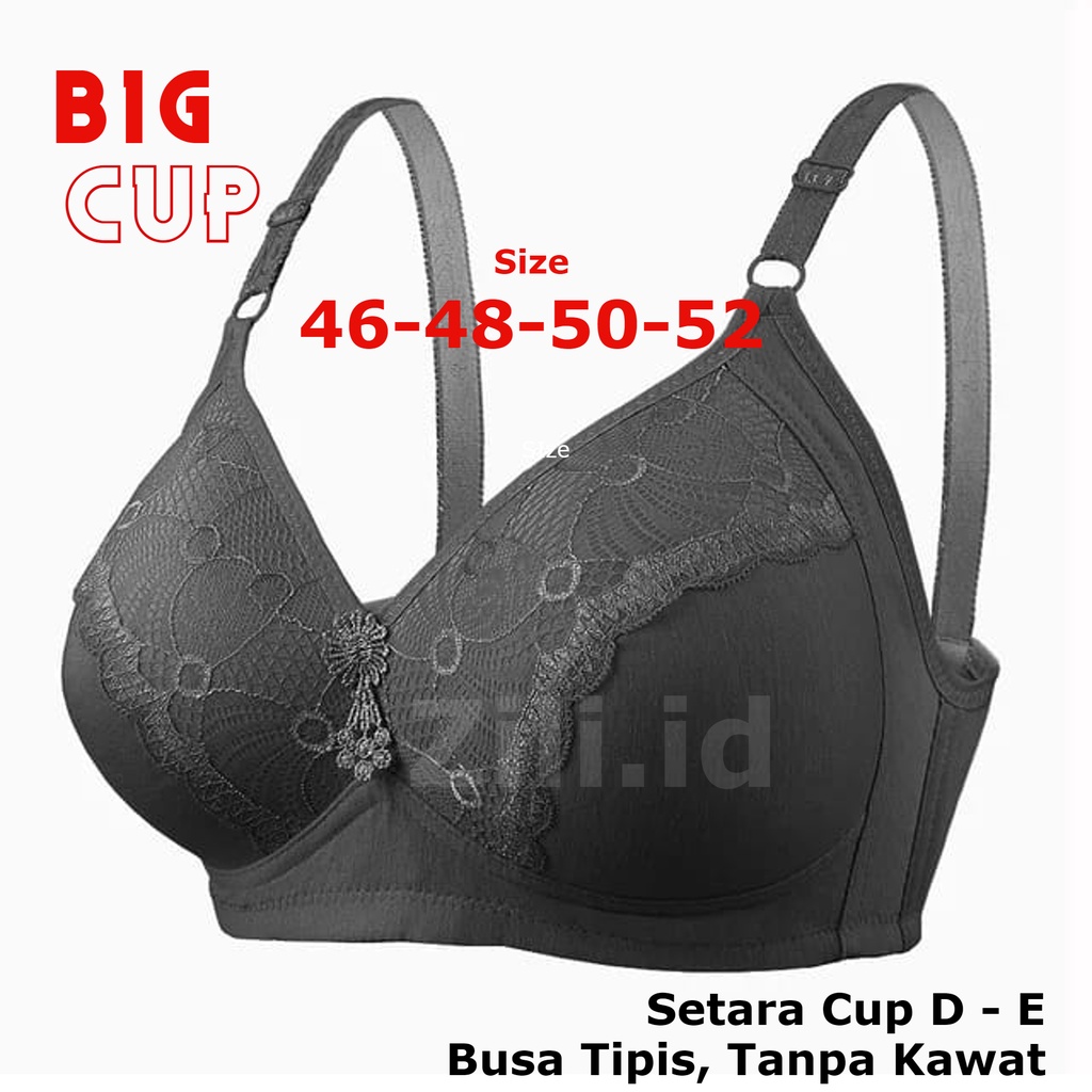 Bra BH JUMBO BIG CUP Busa Tanpa Kawat SIZE  46 - 52