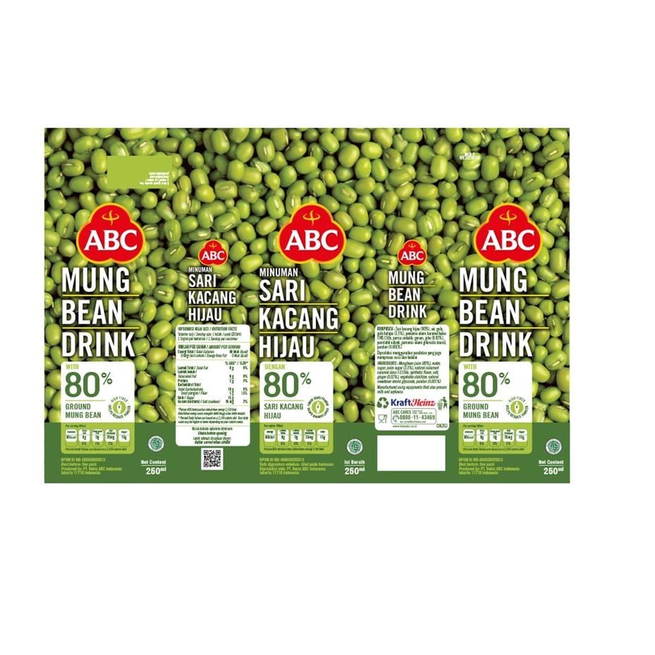 

EXCLUSIVE!ABC Minuman Sari Kacang Hijau 250 ml - Multipack 12 pcs|RA7