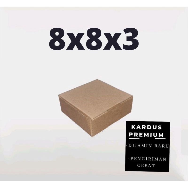 

Kardus Baru 8x8x3 Kotak Kemasan Packing Kardus