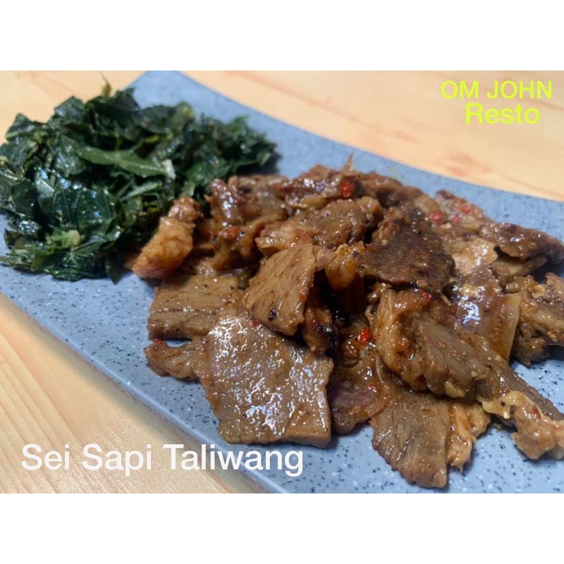 

Sei Sapi Saus Taliwang 90gram khas OM JOHN Resto