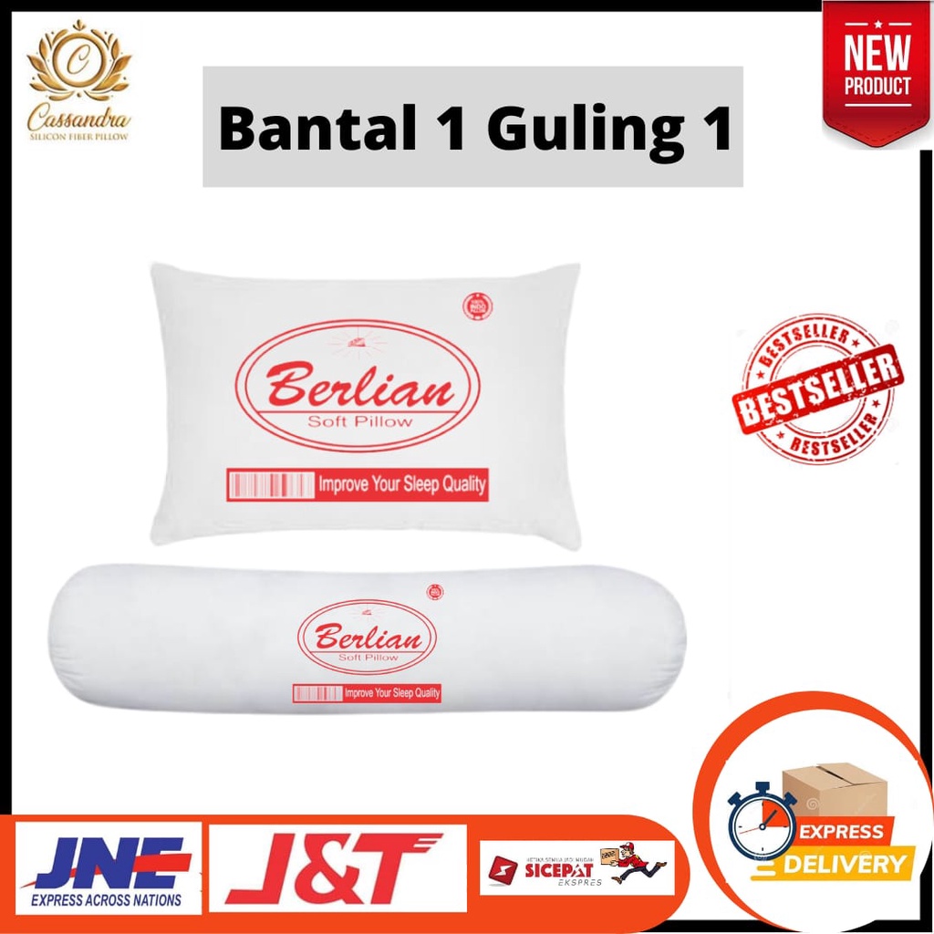 Bantal Guling Set Dacron Anak Kost