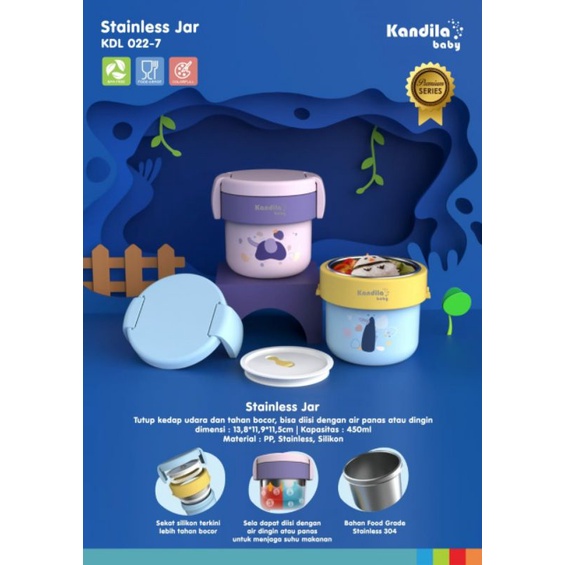 Kandila Stainless Jar KDL 022-7