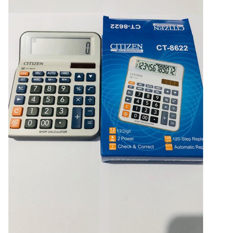 

Quality Control✅Kalkulator dagang 12 digit citizen CT-8622|KD3