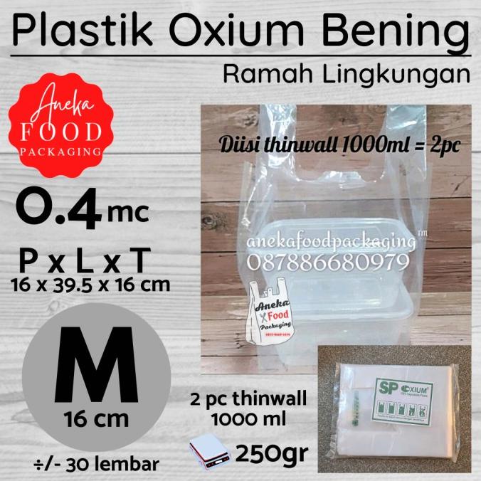 

Kresek oxium/plastik ramah lingkungan eco friendly go green uk. M