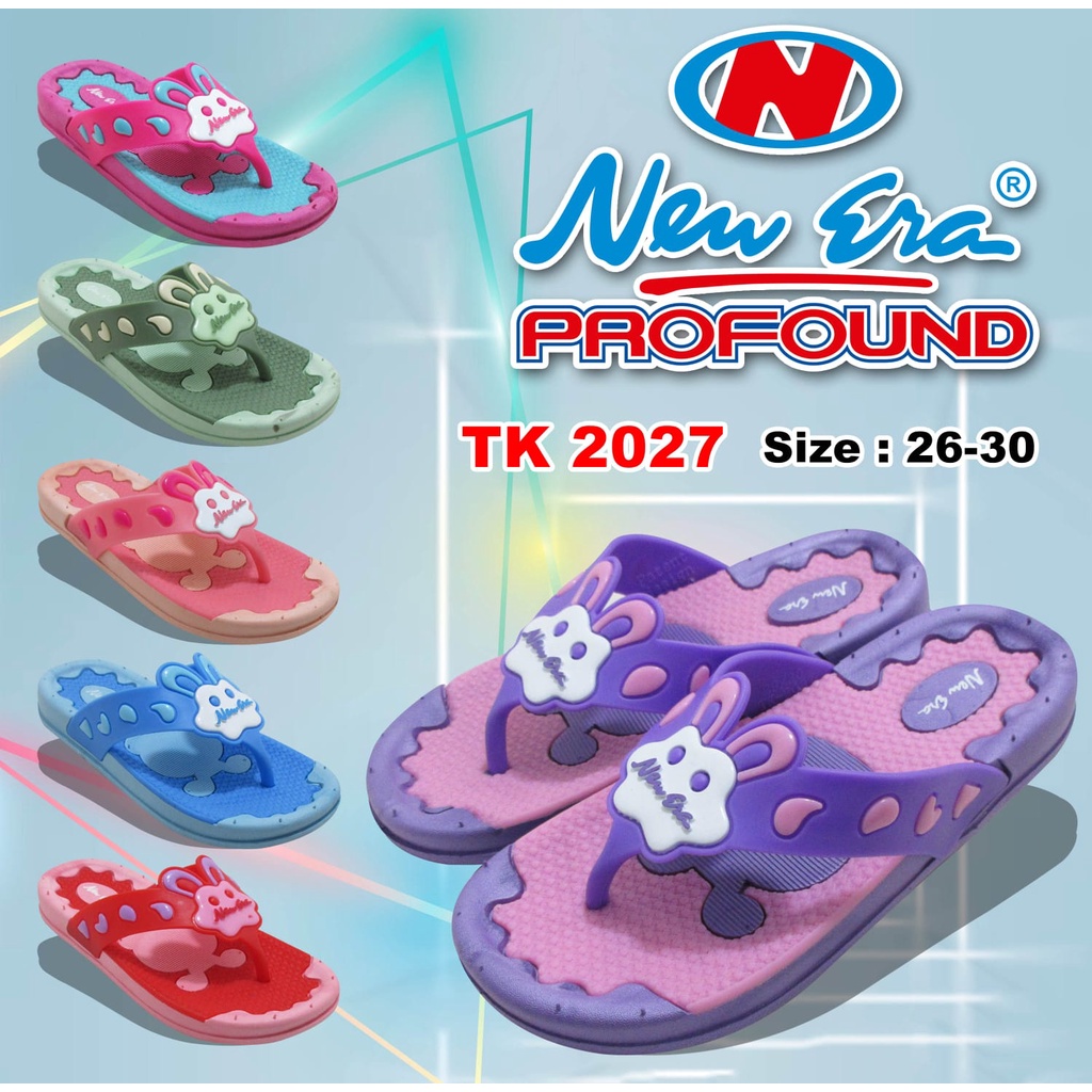 gos NEW ERA TK E 2027 Sandal Karet Anak Perempuan Sandal Jepit Karakter Terbaru