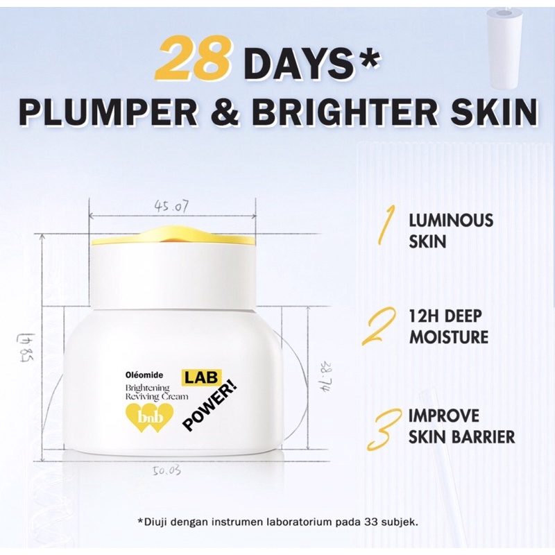 BNB BARENBLISS LAB BRIGHTENING REVIVING CREAM 30G