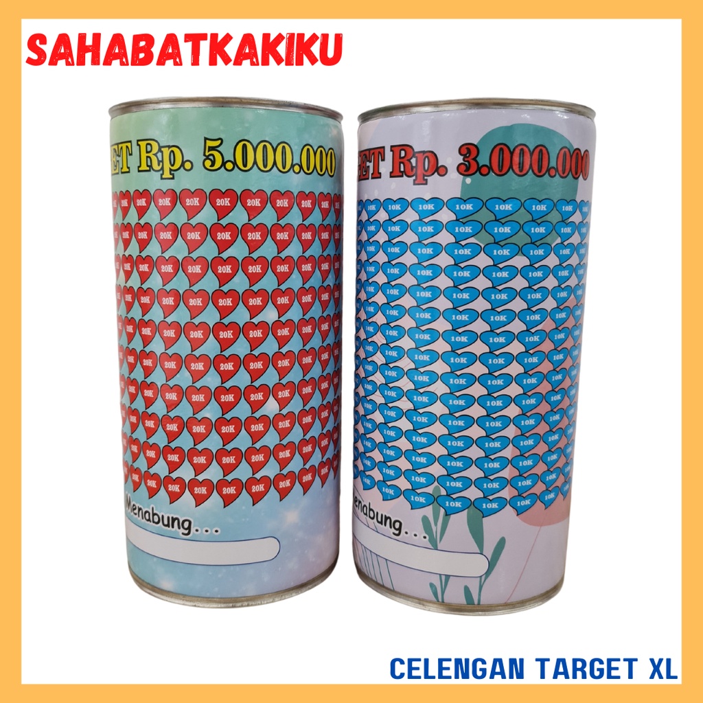 Celengan Target Ready XL / Celengan Target Viral