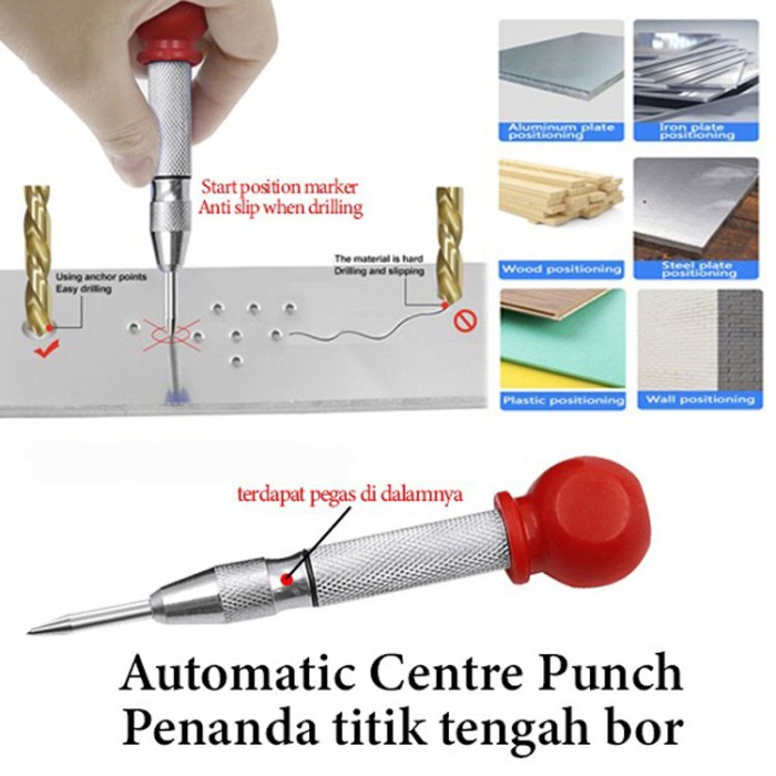

Cuci Gudang Automatic Centre Punch - Alat Penanda Titik Tengah Bor Puncher Tool Murah