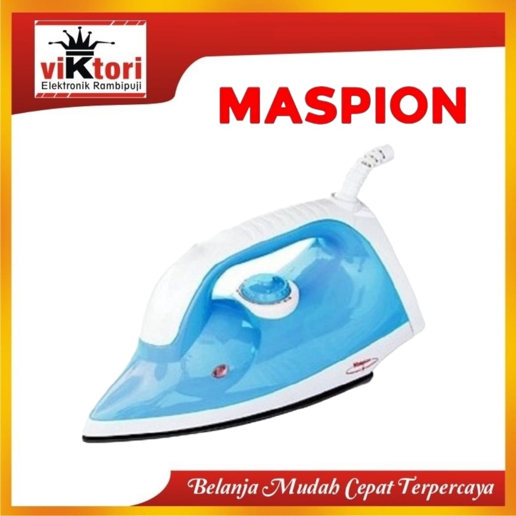 MASPION SETRIKA LISTRIK HA278 / SETRIKA MASPION HA278 / dry iron / setrika kering / setrika listrik 