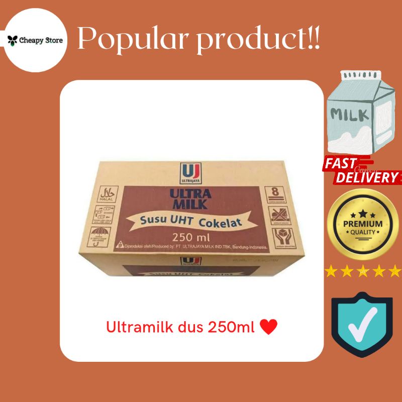 

Ultra Milk Susu UHT 250ml kartonan / dus (Gosend Palembang)