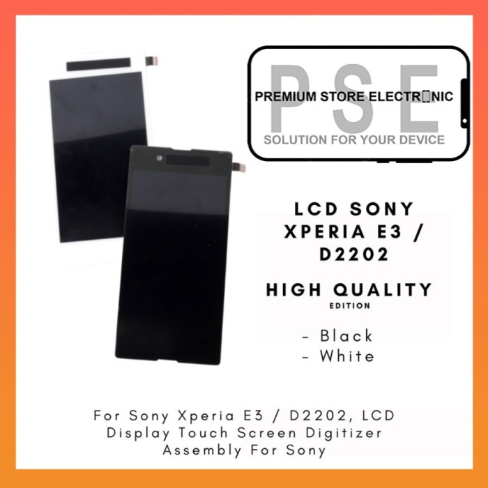 LCD Xperia E3 D2202 ORIGINAL Fullset Touchscreen Garansi