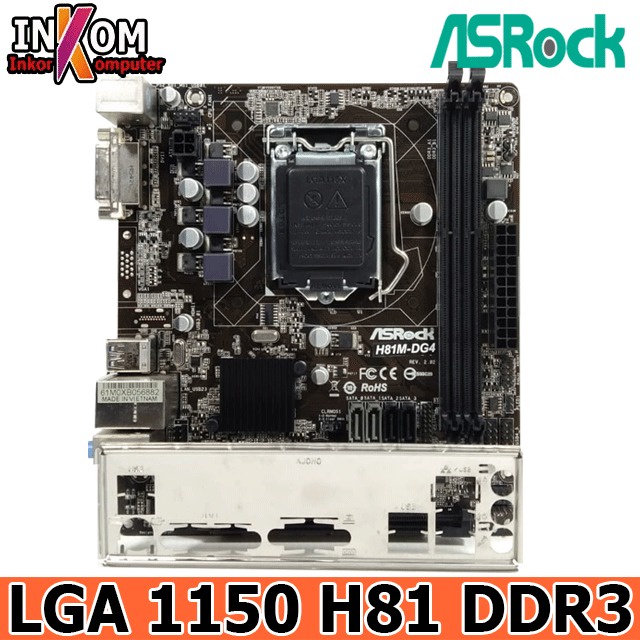 Motherboard Mobo Mainboar Intel LGA 1150 H81 Asrock