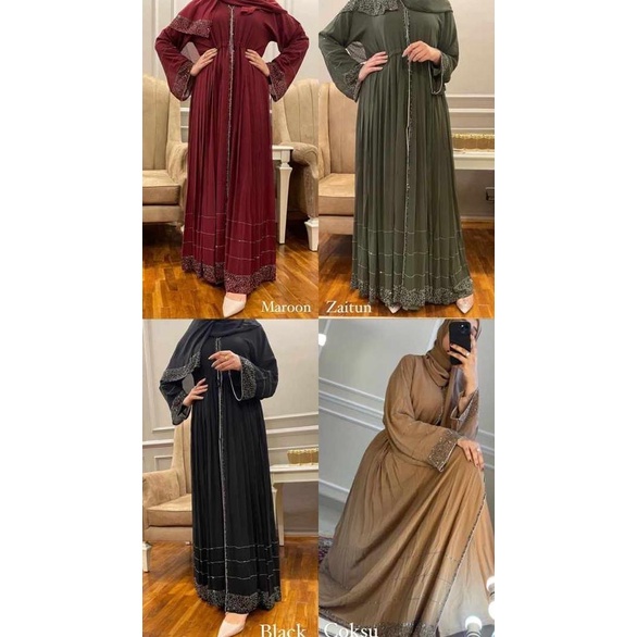 Abaya pakistan dubai set inner outer pashmina