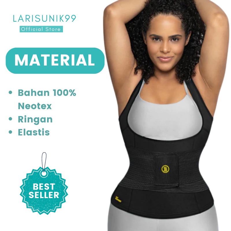 Baju Pembakar Lemak Rompi Pembakar Lemak Waist Trainer Korset Pembentuk Tubuh Terlaris