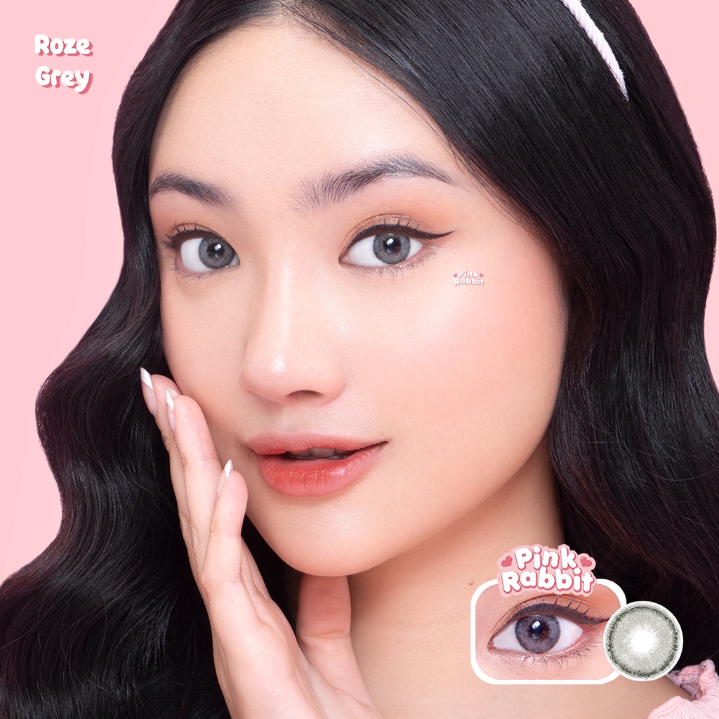 PINKRABBIT Softlens Roze Grey (Normal, Minus 0.5 s/d 10.00)