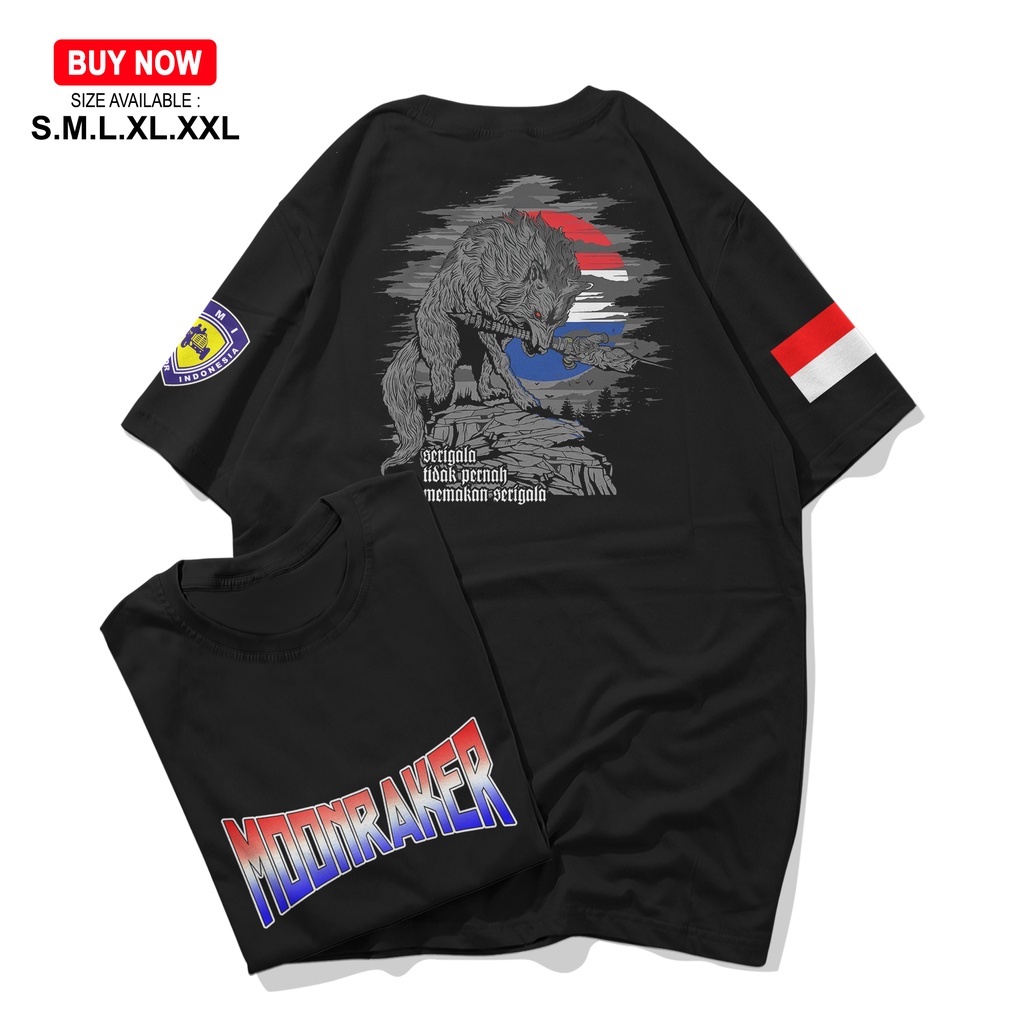 KAOS MOONRAKER OFFICIAL / BRIGEZ / MPH / VALVOLINE / XTC / GBR / BANDUNG DAMAI / KAMI BERSATU KAMI D