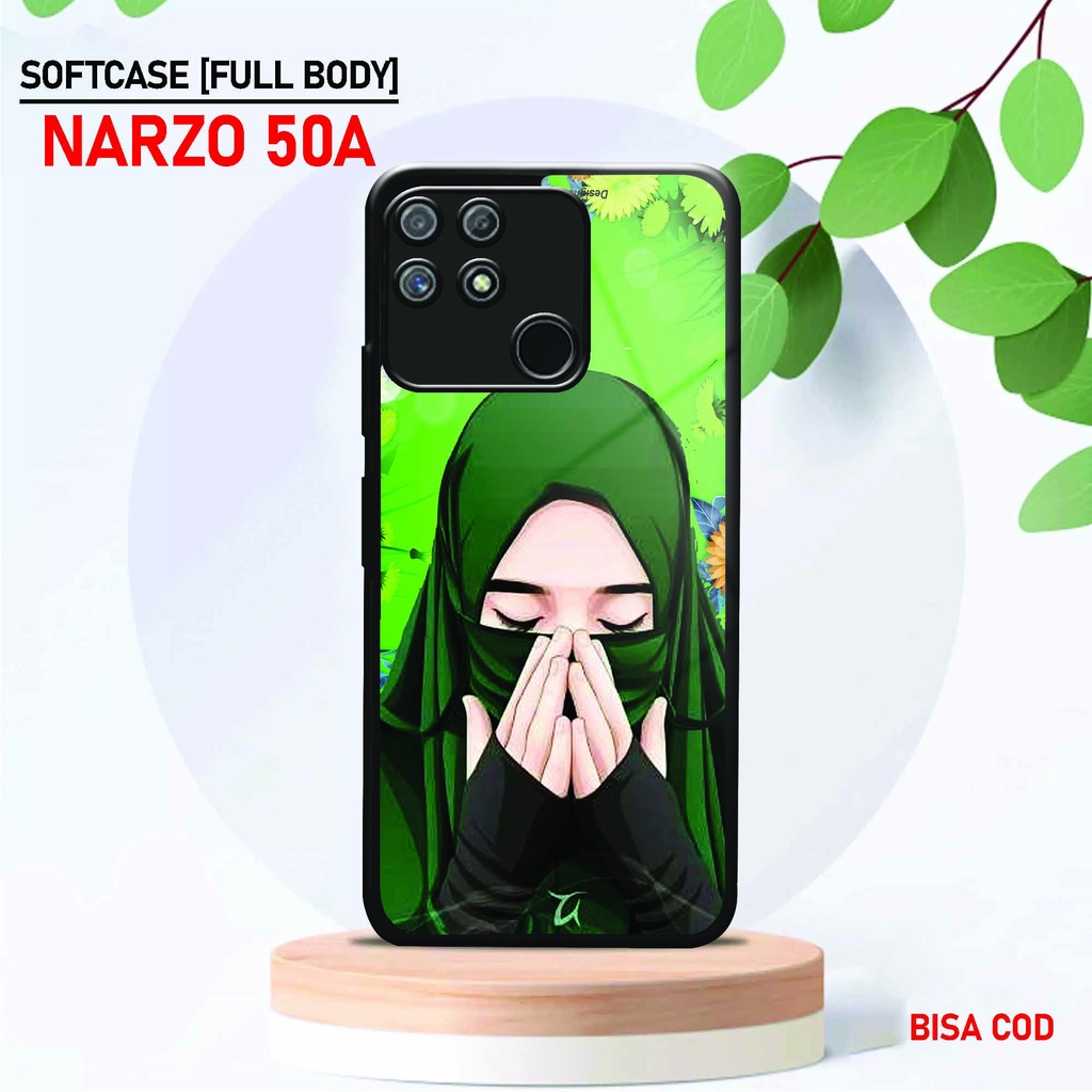 Softcase Kaca Kilau Realme Narzo 50A - ( SC 60 ) Case Full Body Realme Narzo 50A - Silikon Glossy Re