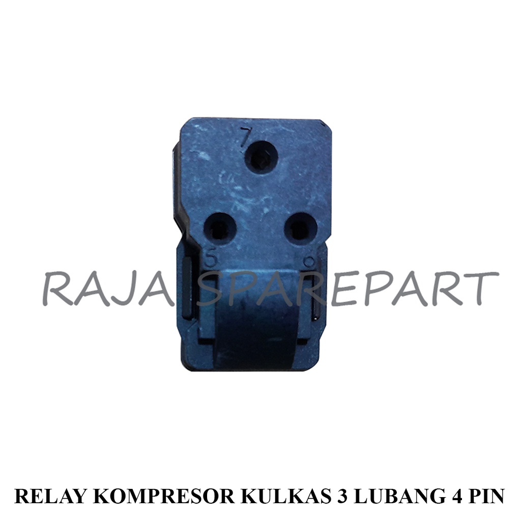 RELAY KAKI KOMPRESOR KULKAS 3 LUBANG 4 PIN