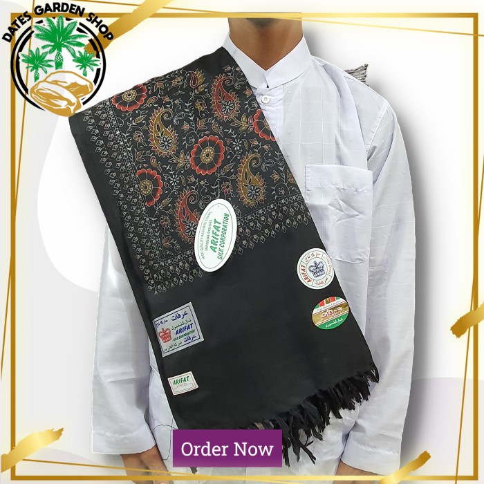 Sorban Sorban MURAH Kasmiri Print Terbaru - Putih(Q8S5) BISA COD IMPORT PREMIUM Sorban Putih Sorban 