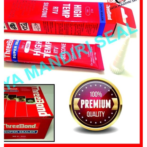 LEM THREEBOND TRIBON TRIBONE SILICONE RED MERAH 75 GRAM