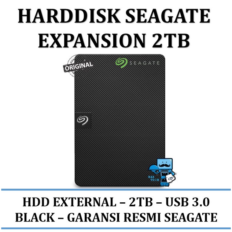Seagate Expansion 2TB - HDD / HD / Hardisk Eksternal / External 2.5"