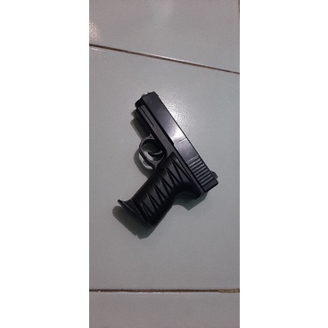 Mainan Pistol Tembakan Anak Blackmamba Glock m200l Pull  Upgrade