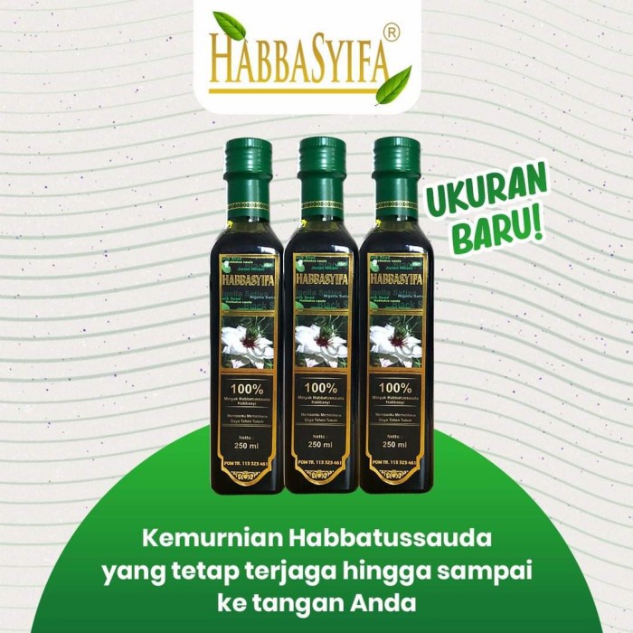 Habbasyifa Cair 250ml - Minyak Habbatussauda - Jinten Hitam Cair