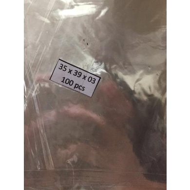 

plastik opp 35x39x03 isi 100pc / plastik lem / plastik undangan / baju - OPP LEM 35x39cm