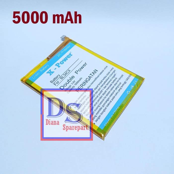 Baterai Infinix Smart 3 Plus X627 BL34CX Batu Battery Batre Tanam Double Power