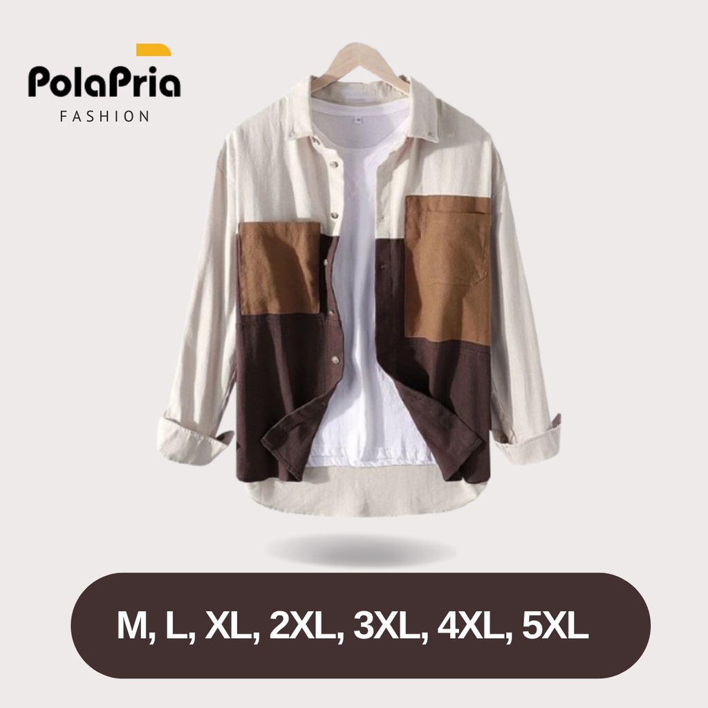 Jaket Corduroy Cokelat Motif