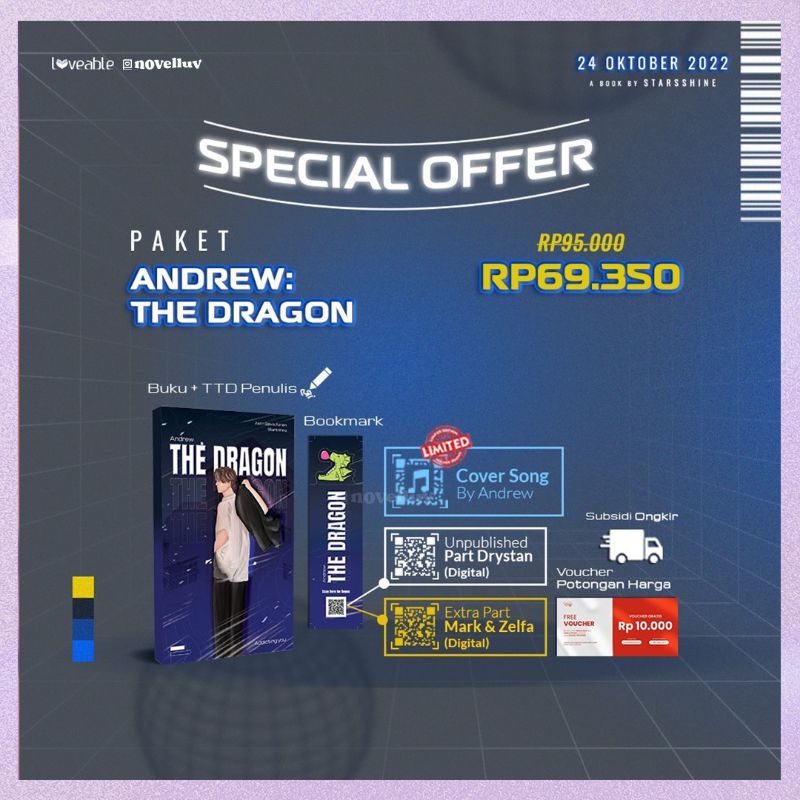 Novel Andrew The Dragon & Lavender New Cover by Starsshine1603 Novel Wattpad Loveable