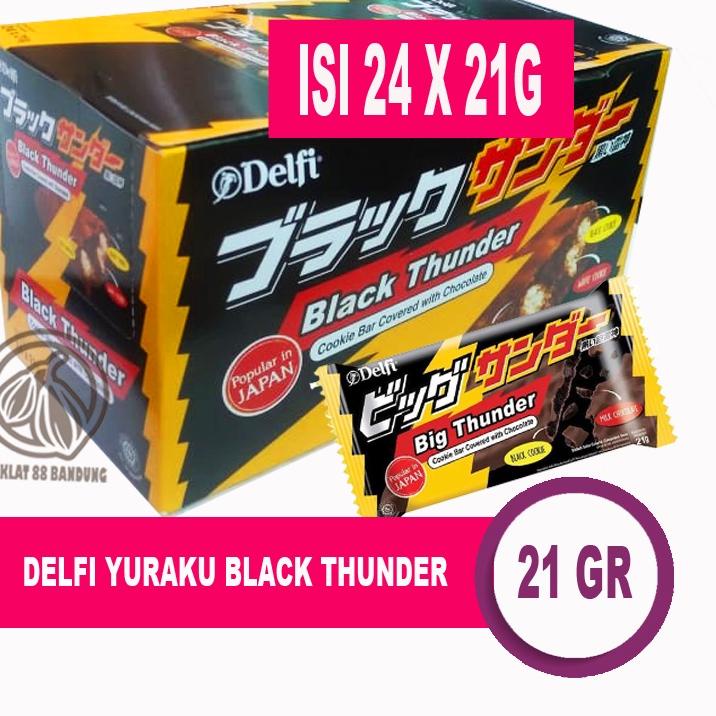 

kodeGg5G0--DELFI YURAKU BLACK THUNDER BOX ISI 24 PCS X 21 GR/GRAM, COKELAT COOKIE BAR BLACK TUNDER 24PC X 21GR