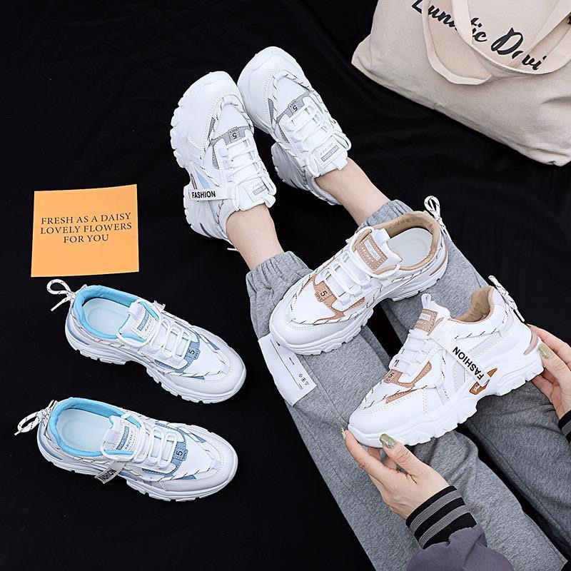 (FREE KAOS KAKI &amp; BOX) SN015 SEPATU SNEAKERS WANITA IMPORT KOREA FASHION