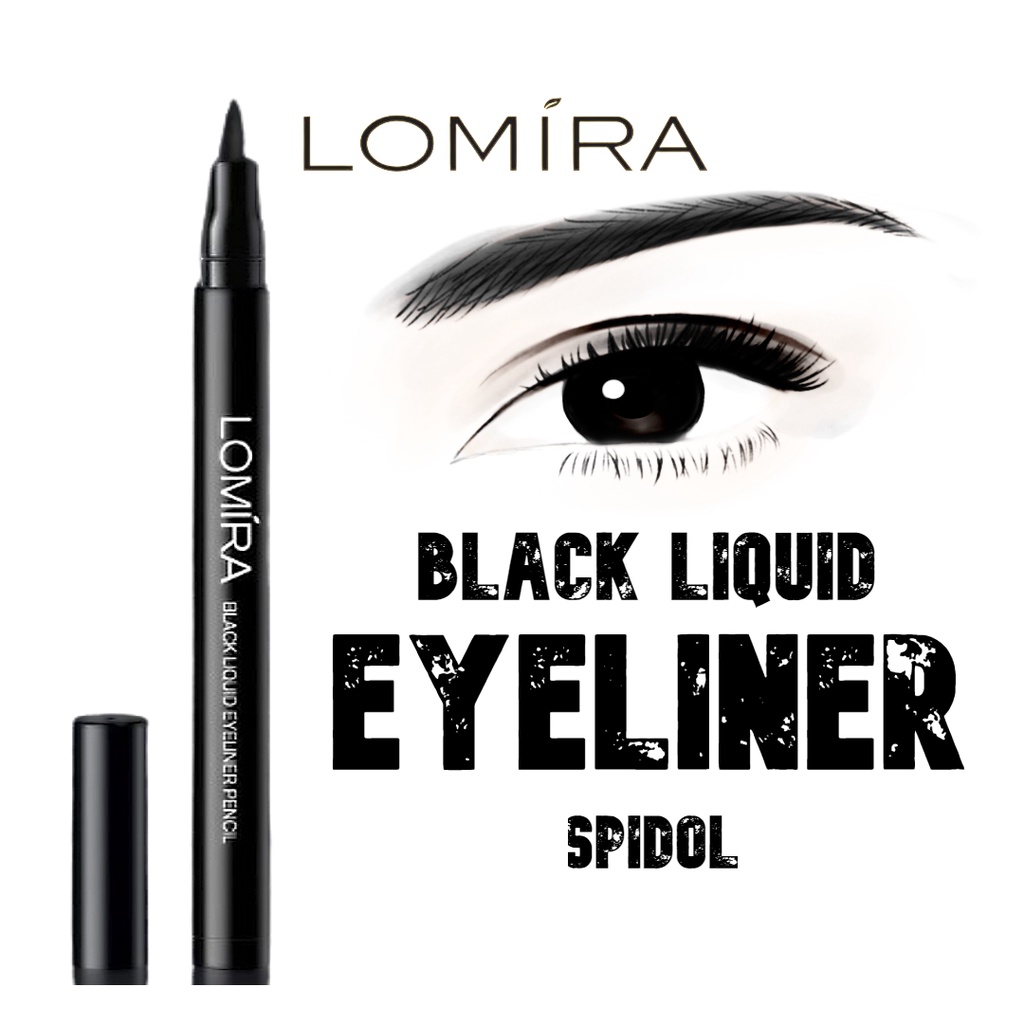 Eyeliner Spidol Lomira Black Liquid BPOM NA11221200561