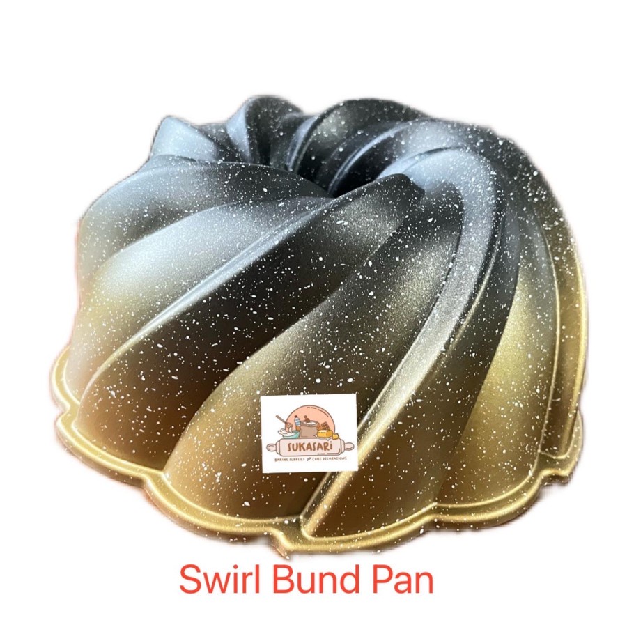 

Swirl Bund Pan Teflon pan (4) Loyang cetakan Cake Pan