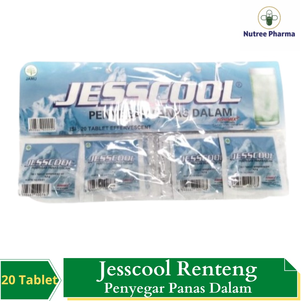 

⚡MURAH & DIJAMIN ORI⚡ Jescool / Jesscool Original Renteng Isi 20 Tablet | Minuman Pereda Panas Dalam