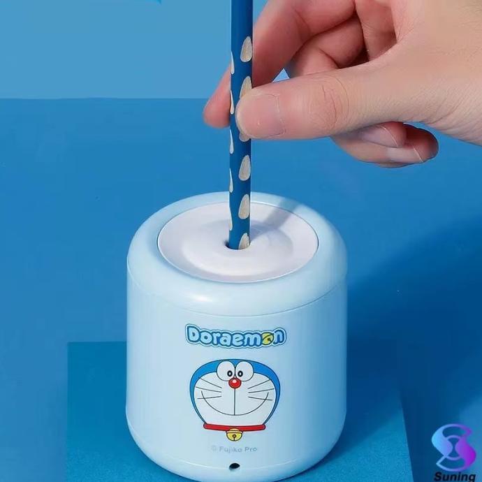 

rautan pensil listrik Doraemon Electric pencil sharpener automatic pe