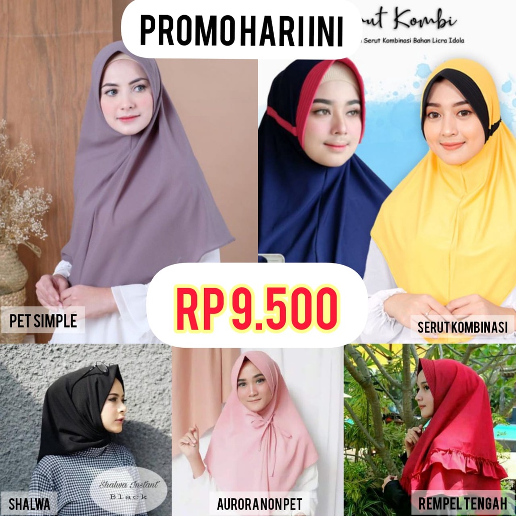Khimar Jilbab Instan Aneka Model Serba 9500 - PROGRAM SOSIAL NON PROFIT ASRI MODE - Donasi Sedekah J