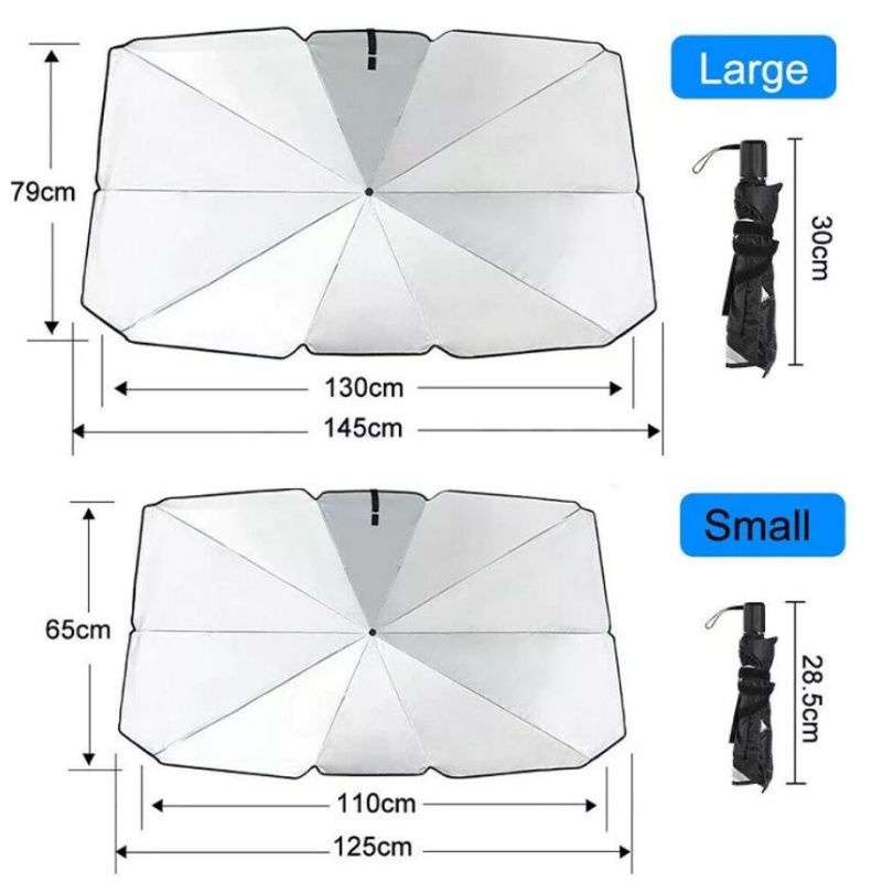 Sun Shield Payung Mobil Pelindung Panas Matahari Dashboard Kaca Mobil Model Payung