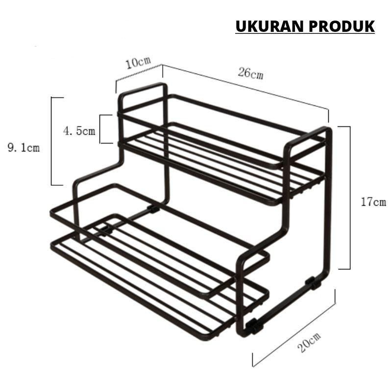 RAK SERBAGUNA rak bumbu dapur rak tempat penyimpanan perlengkapan dapur rak sabun