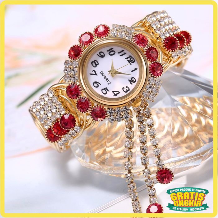 JAM UNTUK PACAR / BEST SELLER  Jam Tangan Wanita JT06 Model Gelang - Jam Tangan Fashion Wanita Terba