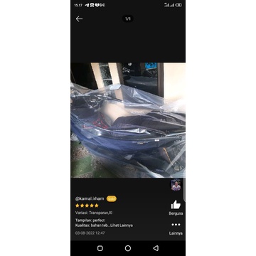 Sarung Cover Transparan Motor VESPA LX SPRINT NMAX PCX AEROX ADV Universal