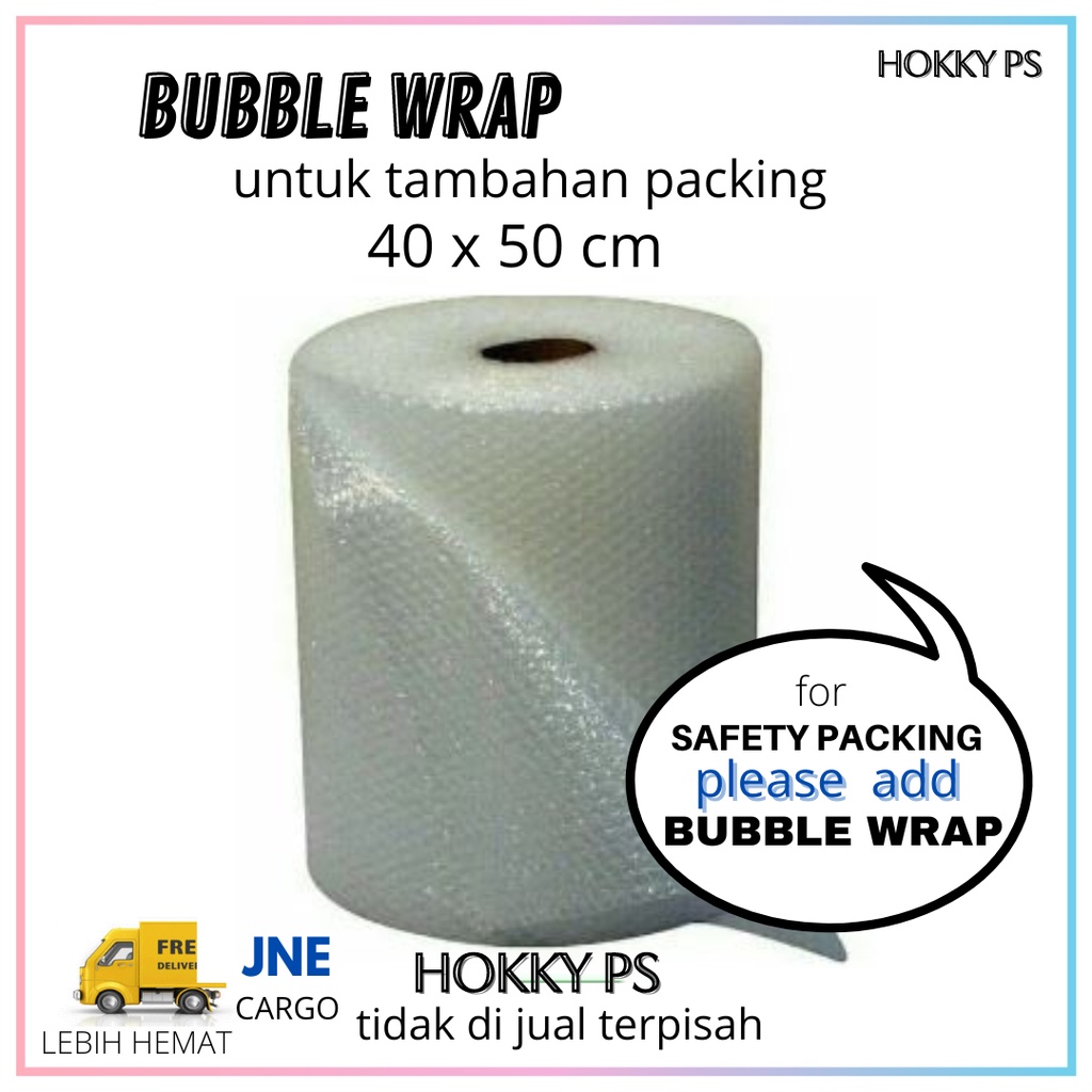 

BUBBLE WRAP untuk tambahan packing for safety packing