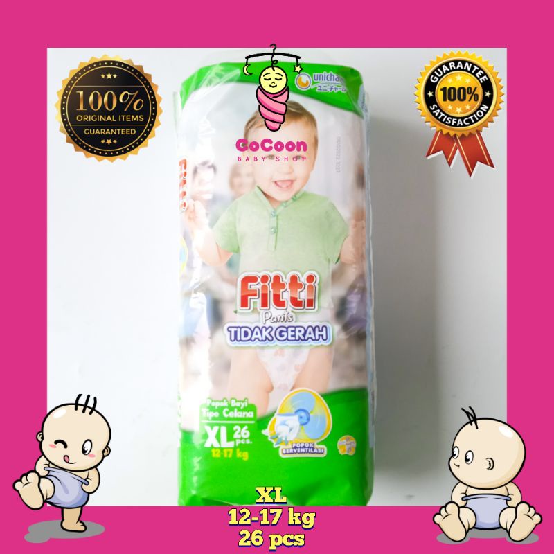 Popok Bayi Fiti Fitti Pants XL26 XL 26 Tipe Celana