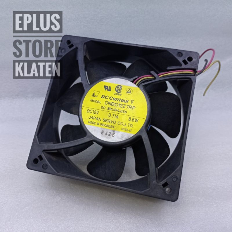 kipas 12cm 12v 0.71A 8.6W Fan DC Centraur KP163