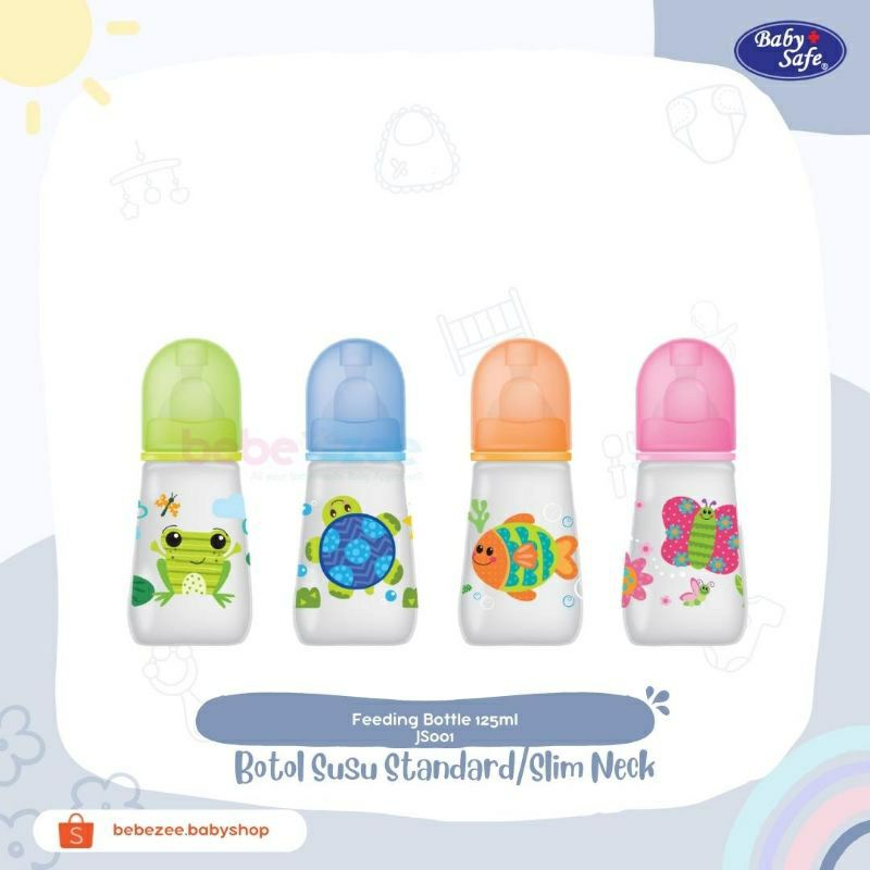 BOTOL SUSU BABY SAFE EMBOSSED LID BOTTLE JS001 150ML